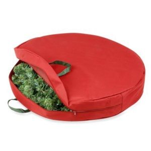 NEW UNOPENED 30” and expandable red wreath holder